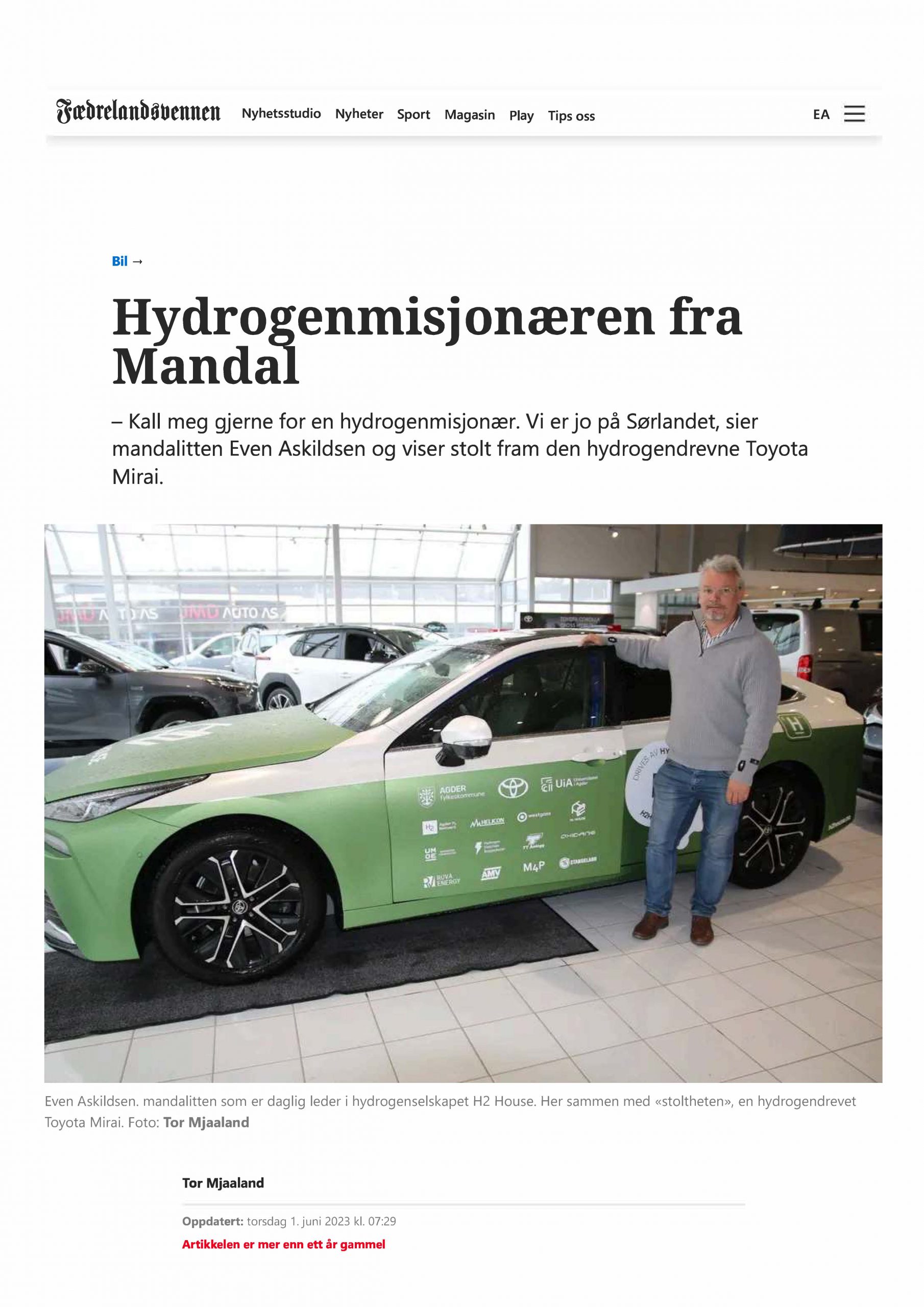 Hydrogenmisjonæren fra Mandal