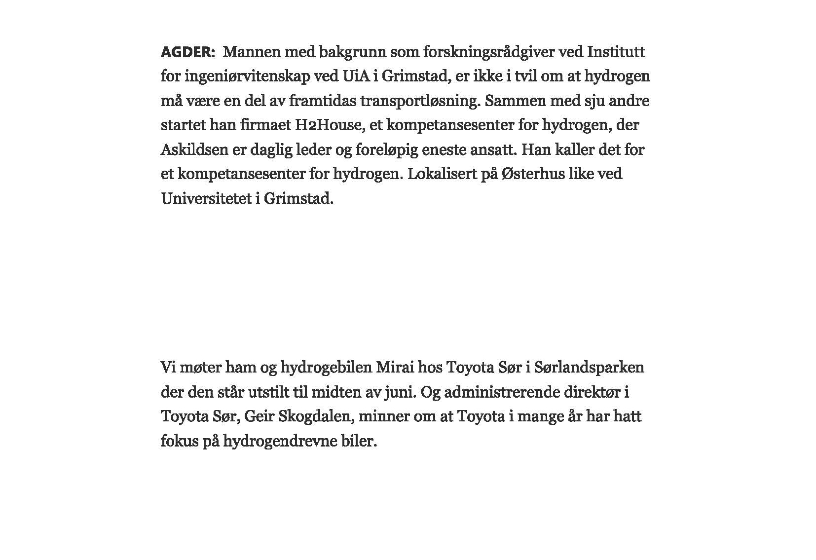 Hydrogenmisjonæren fra Mandal